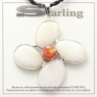 3732537 - Кулон кварц белый Вероника