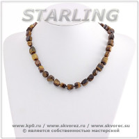 3418205 - Бусы тигровый глаз  ГА14