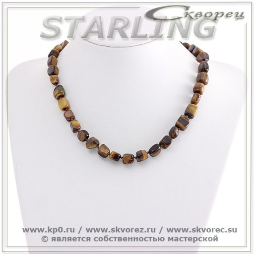 3418205 - Бусы тигровый глаз  ГА14