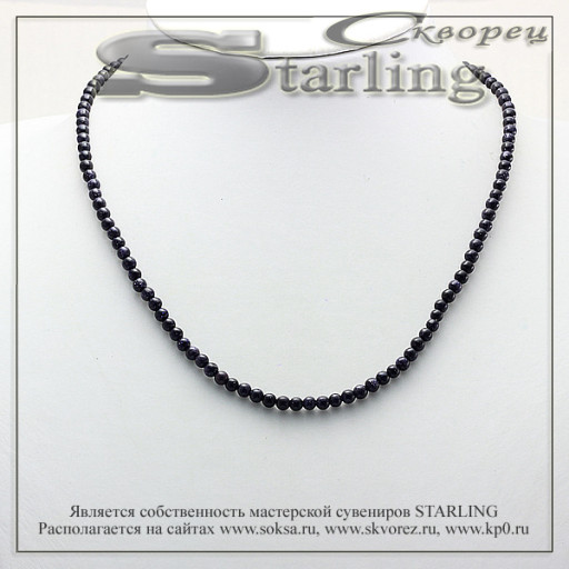 34101285 - Бусы авантюрин синий Ш4