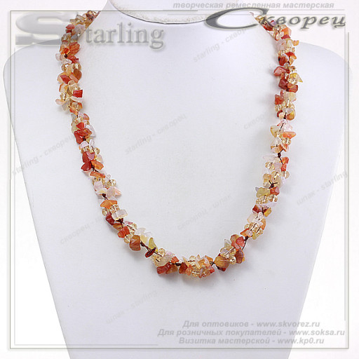 3227569 - Ожерелье сердолик Инга