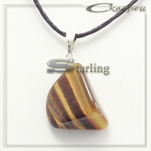 378202 - Кулон тигровый глаз  ГН