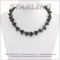 3419608 - Бусы цоизит  ГВШ8