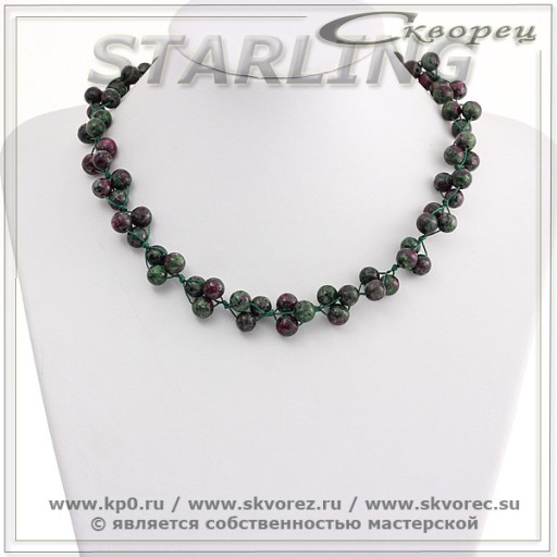 3419608 - Бусы цоизит  ГВШ8