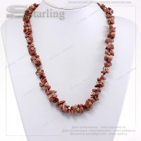 32201169 - Ожерелье авантюрин коричневый Инга