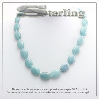 3410554 - Бусы аквамарин  ТОВ