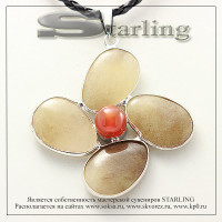 37321037 - Кулон кварц серый Вероника