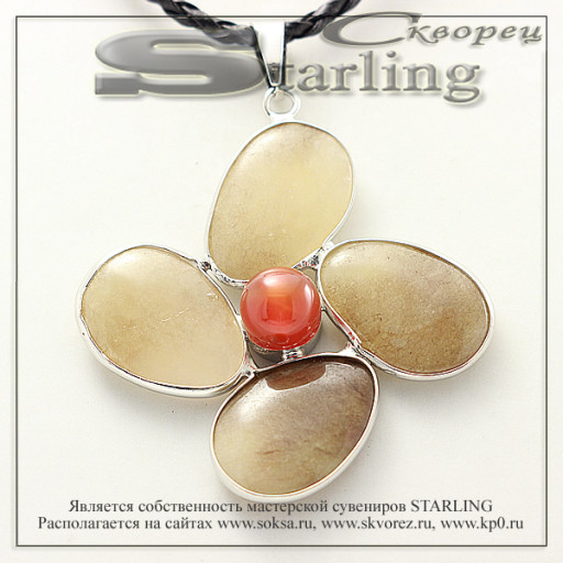 37321037 - Кулон кварц серый Вероника