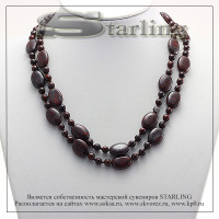 3261030933 - Ожерелье яшма брекчиевая Эльза