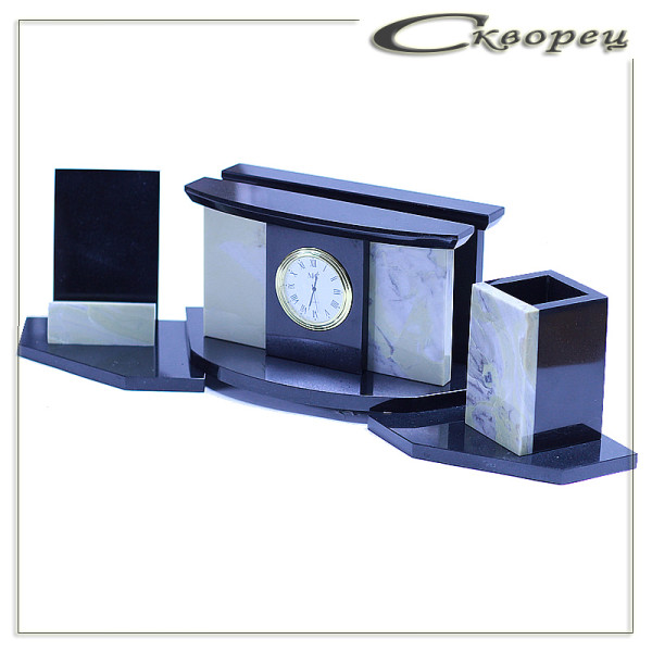 117114 - Письменный прибор подарочный с часами