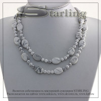 3263133 - Ожерелье кахолонг  Эльза