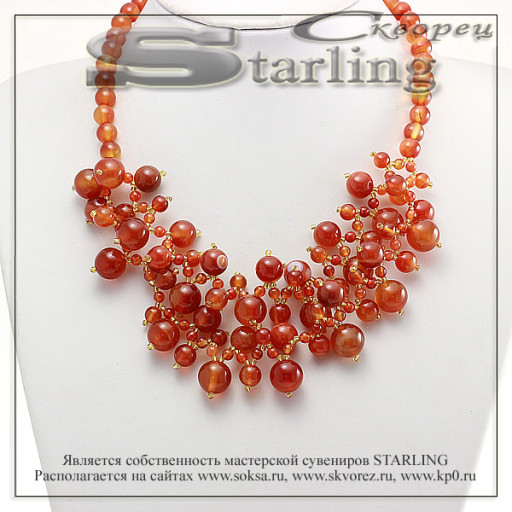 3517548 - Колье сердолик Розана