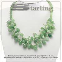 3515148 - Колье нефрит  Розана