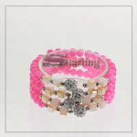 3132116 - Браслет кварц розовый Дина