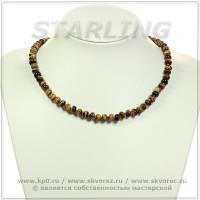 3418296 - Бусы тигровый глаз  КУ8