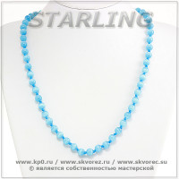 342372487 - Бусы кошачий глаз (хризоберил) облачный Ш8