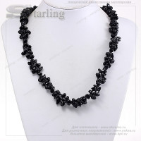 322020268 - Ожерелье агат чёрный Изабелла