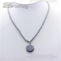 352027 - Колье гематит Солнце