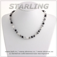 341020687 - Бусы агат волосатик Ш8