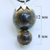 421051 - Подвеска ягодка из бронзонита