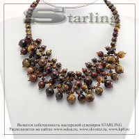 3511548 - Колье бычий глаз Розана