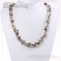 322021268 - Ожерелье агат облачный Изабелла