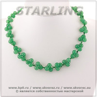 3415108 - Бусы нефрит  ГВШ8