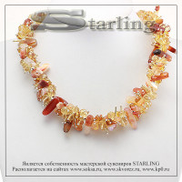 3217546 - Ожерелье сердолик  Маргарита