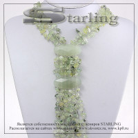 35221290 - Колье гранат зеленый  Клеопатра