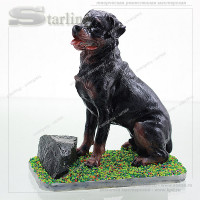510161 - Композиция сидящий Ротвейлер большой