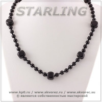 352020274 - Колье агат чёрный Оксана