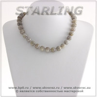 3413982 - Бусы лабрадор  Ш12