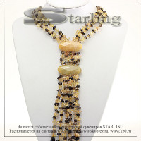 3526990-2 - Колье цитрин и раухтопаз Клеопатра