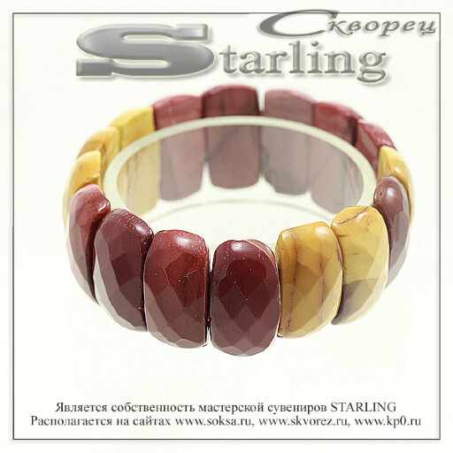 314954 - Браслет мукаит Лобелия