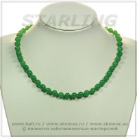 3419187 - Бусы хризопраз  Ш8