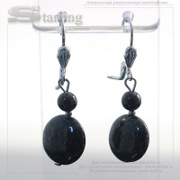 382851 - Серьги змеевик ТКР