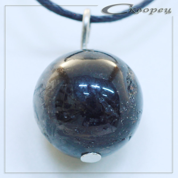 421005 - Подвеска шарик Канзаши синий