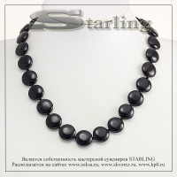 341020251 - Бусы агат черный ТКР