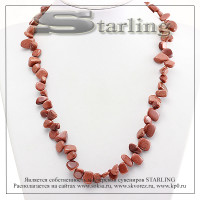 34201133 - Бусы авантюрин коричневый О10