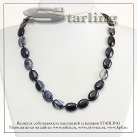 342020854 - Бусы агат черный глазковый ТОВ