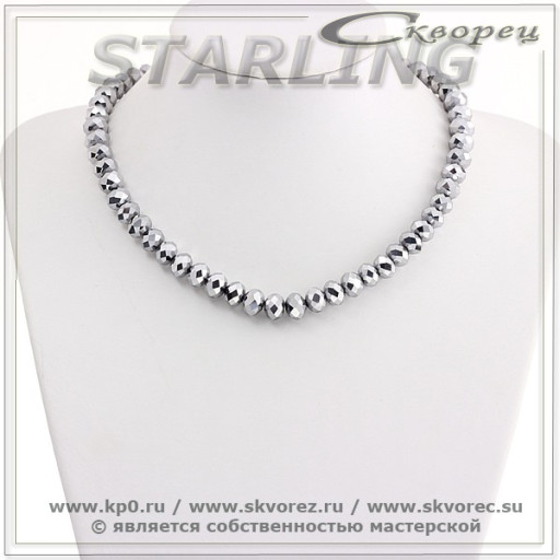 341941041 - Бусы циркон цвета пирита СО10