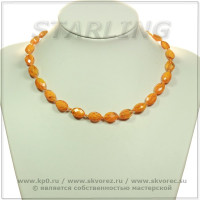 341500562 - Бусы муранское стекло жёлтый ТРЗО