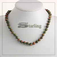 3418587 - Бусы унакит  Ш8