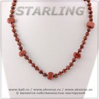 35201174 - Колье авантюрин коричневый Оксана