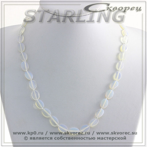 3424354-2 - Бусы лунный камень  ТОВ