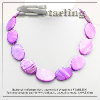 341580654-3 - Бусы перламутр синий ТОВ