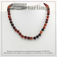 3417287 - Бусы сардоникс  Ш8