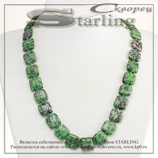 3429648 - Бусы цоизит  ТКВ