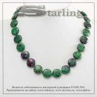 3419651 - Бусы цоизит  ТКР