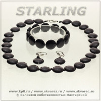 361020251 - Комплект агат чёрный ТКР